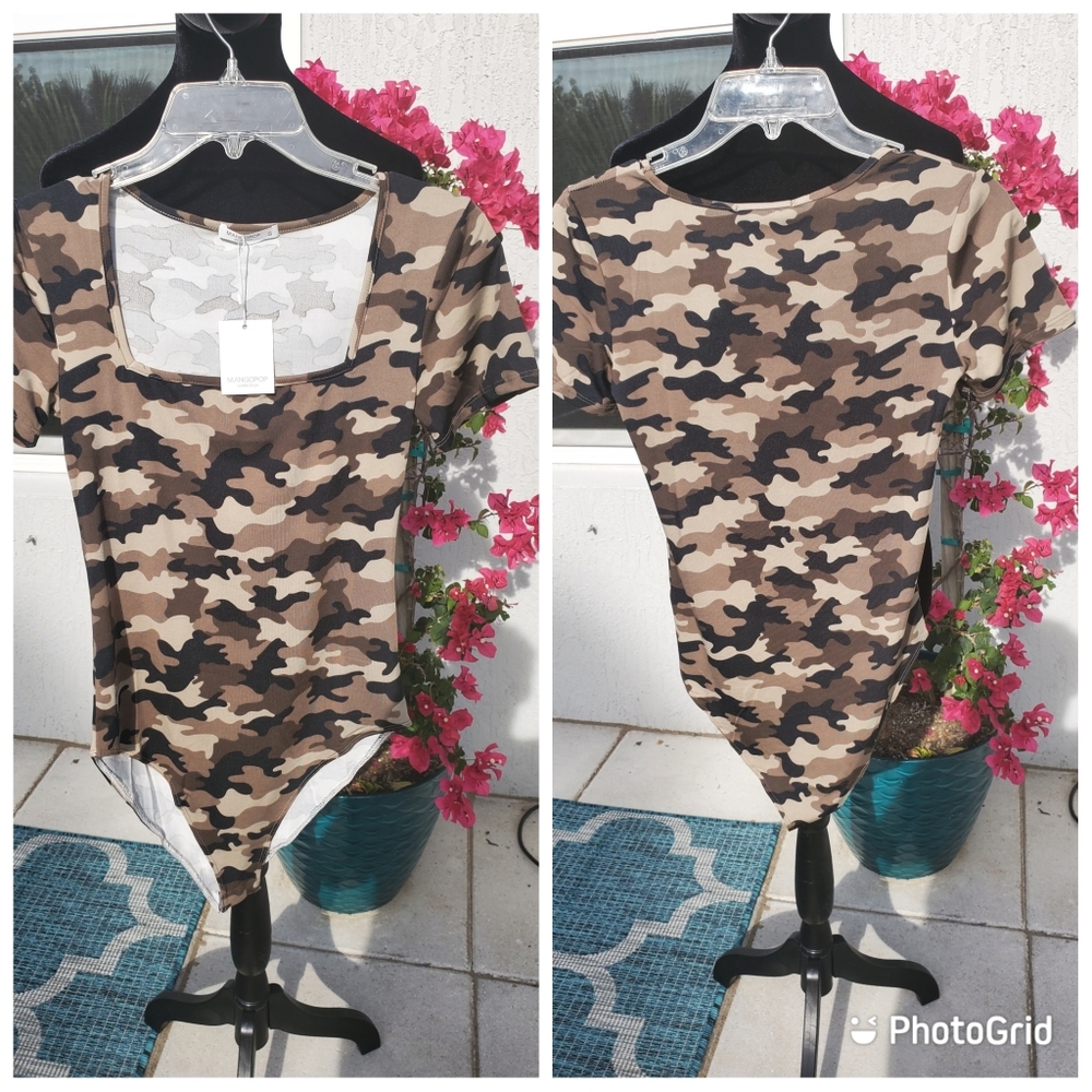 Mangopop army bodysuit